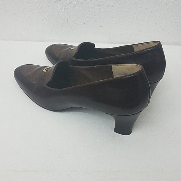 𝅺selby shoes 10.5C brown leather heels - Picture 2 of 7